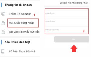 hướng dẫn đăng ký tài khoản 8xbet nhanh chóng trong 3 bước 4 thay đổi mật khẩu đăng nhập 8xbet