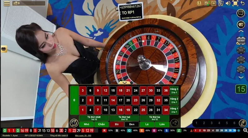 bàn chơi roulette fb88